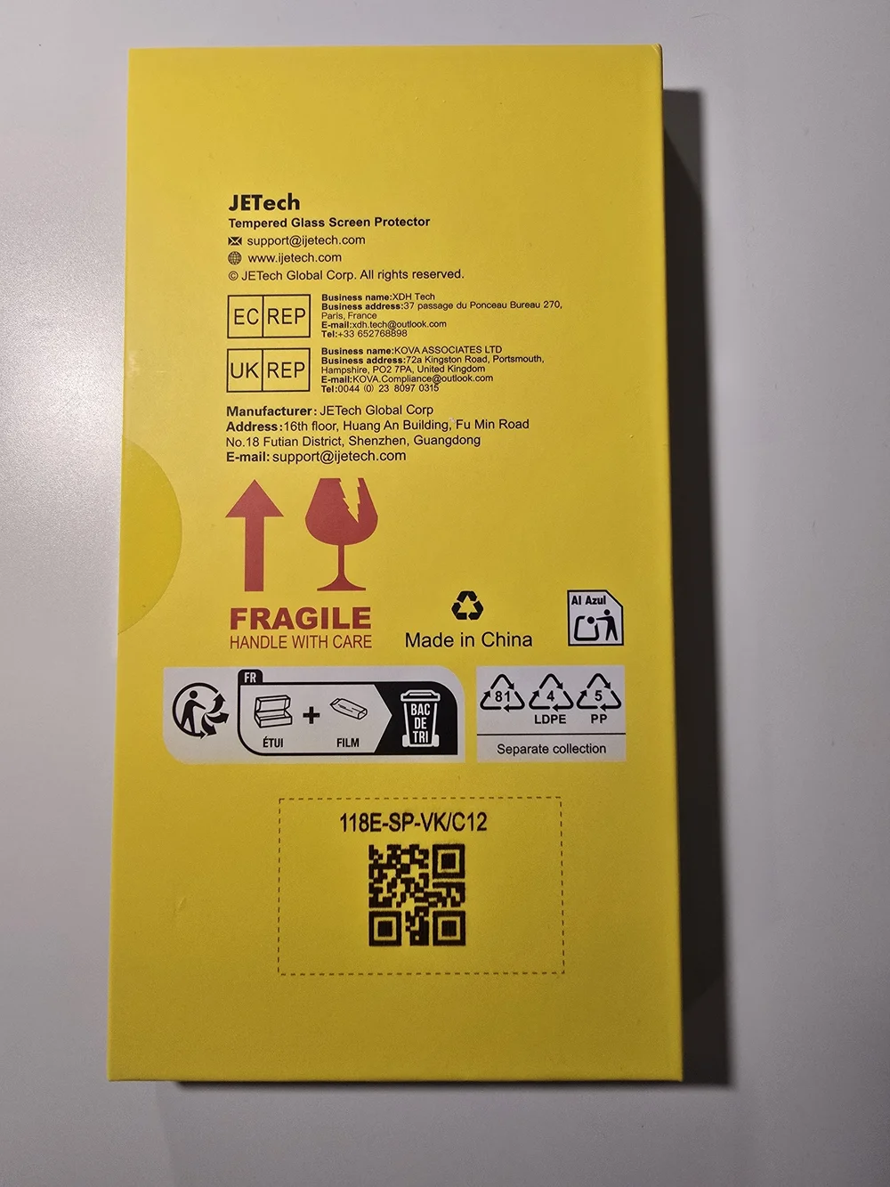 Tempered Glass Screen Protector for Galaxy S24 NEW IN BOX.